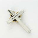 Tiffany & Co. Cross Crucifix Pendant in 925 Silver and 750 18K Gold Mens Unisex-5