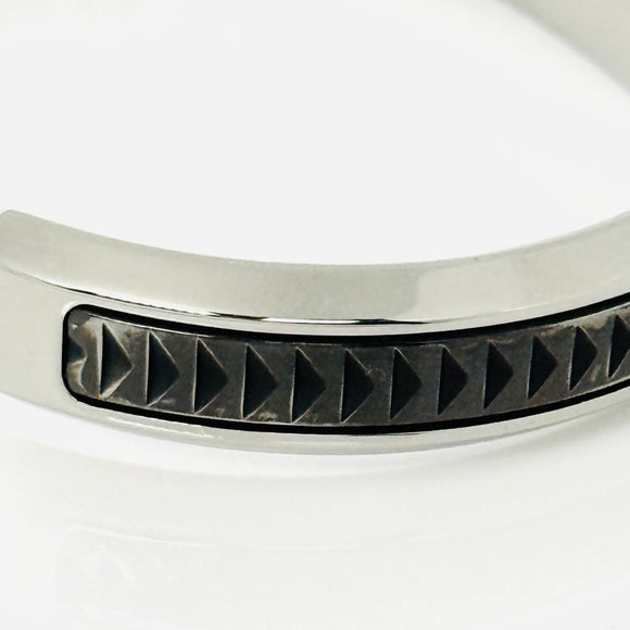 Tiffany & Co Black Caliper Cuff Bracelet in Titanium Mens Unisex Paloma Picasso