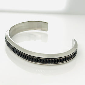 Tiffany & Co Black Caliper Cuff Bracelet in Titanium Mens Unisex Paloma Picasso