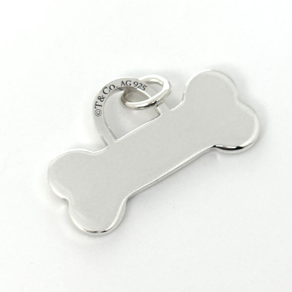 Return to Tiffany & CO. Dog Bone Pet ID Charm or Pendant Small in Silver Engravable