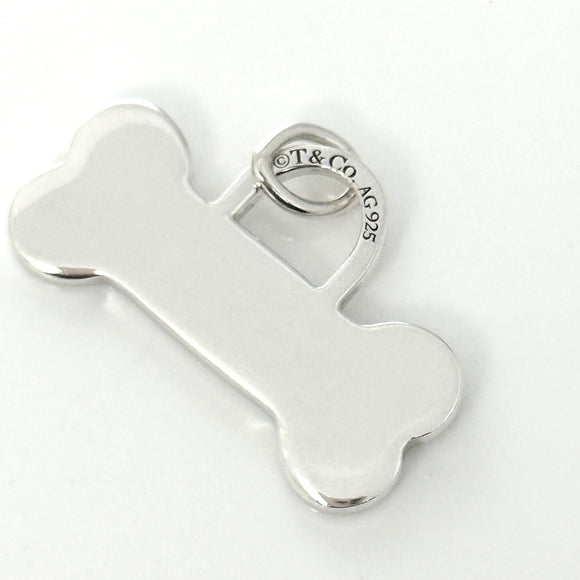 Return to Tiffany & CO. Dog Bone Pet ID Charm or Pendant Small in Silver Engravable