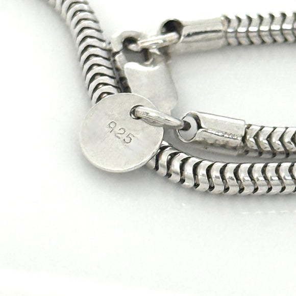 Tiffany & Co Snake Chain 24" Necklace Men's Unisex in 925 Sterling Silver