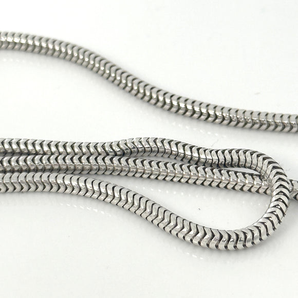 Tiffany & Co Snake Chain 24" Necklace Men's Unisex in 925 Sterling Silver