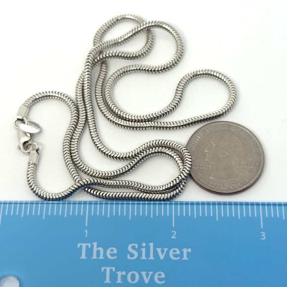 Tiffany & Co Snake Chain 24" Necklace Men's Unisex in 925 Sterling Silver
