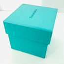 Tiffany & Co. Blue Leather Empty Double 2 Ring Box and Blue Gift Box Lux #1111-3