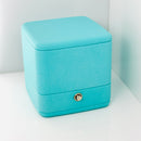 Tiffany & Co. Blue Leather Empty Double 2 Ring Box Large Storage Travel-5