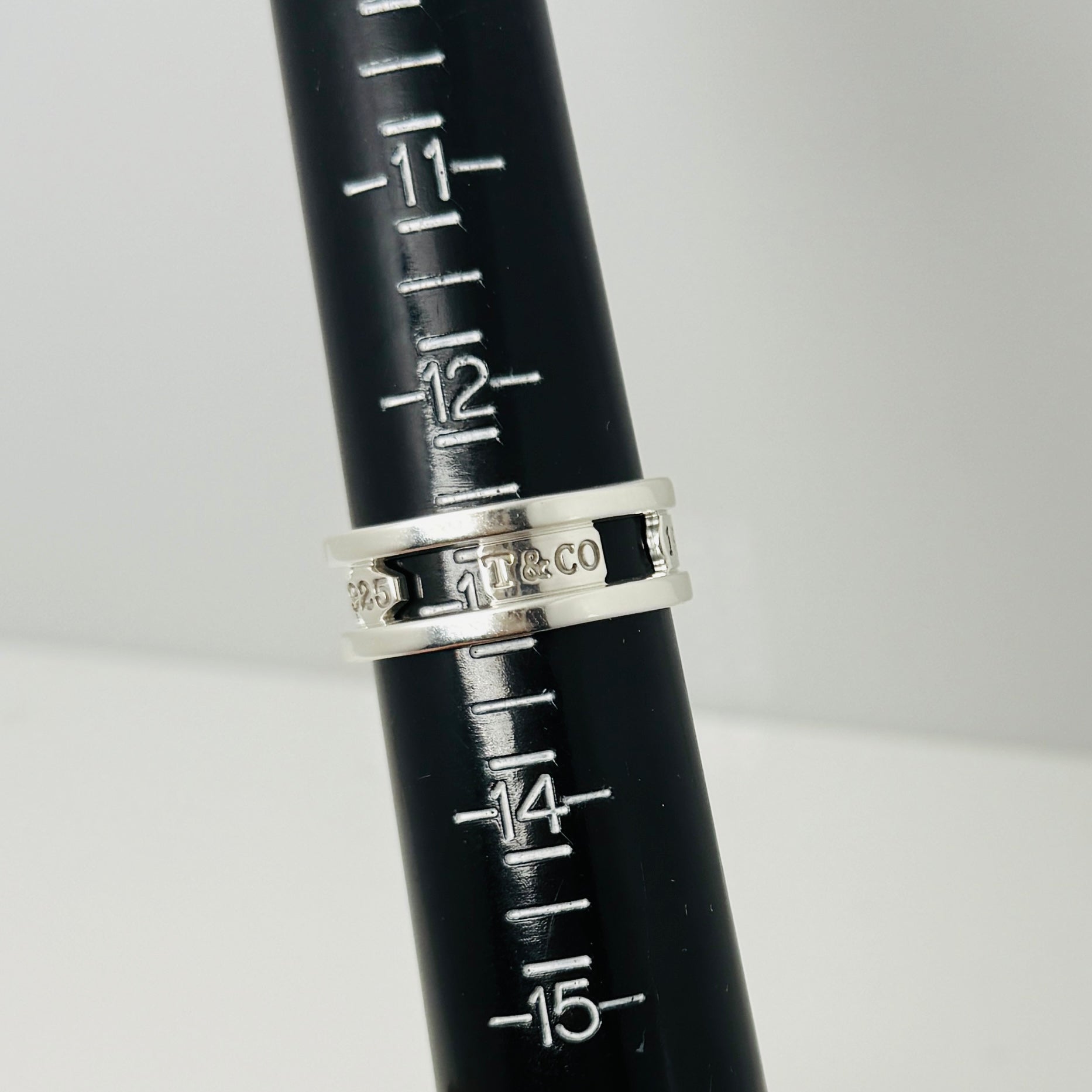 Size 12.5 Tiffany & Co 1837 Cutout Ring Stencil Open Mens Band Unisex
