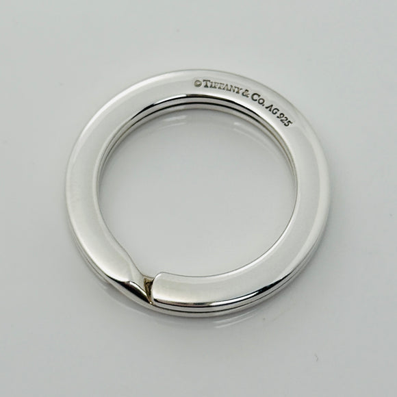 Tiffany & Co Heavy Thick Key Ring in Sterling Silver Keyring