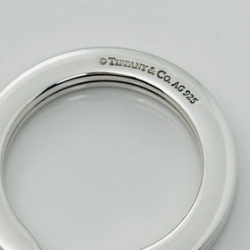 Tiffany & Co Heavy Thick Key Ring in Sterling Silver Keyring - 0