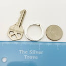 Tiffany & Co Heavy Thick Key Ring in Sterling Silver Keyring-6