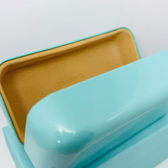 Tiffany & Co Soft Blue Leather Sunglass Eyeglass Storage Case