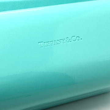 Tiffany & Co Soft Blue Leather Sunglass Eyeglass Storage Case - 0
