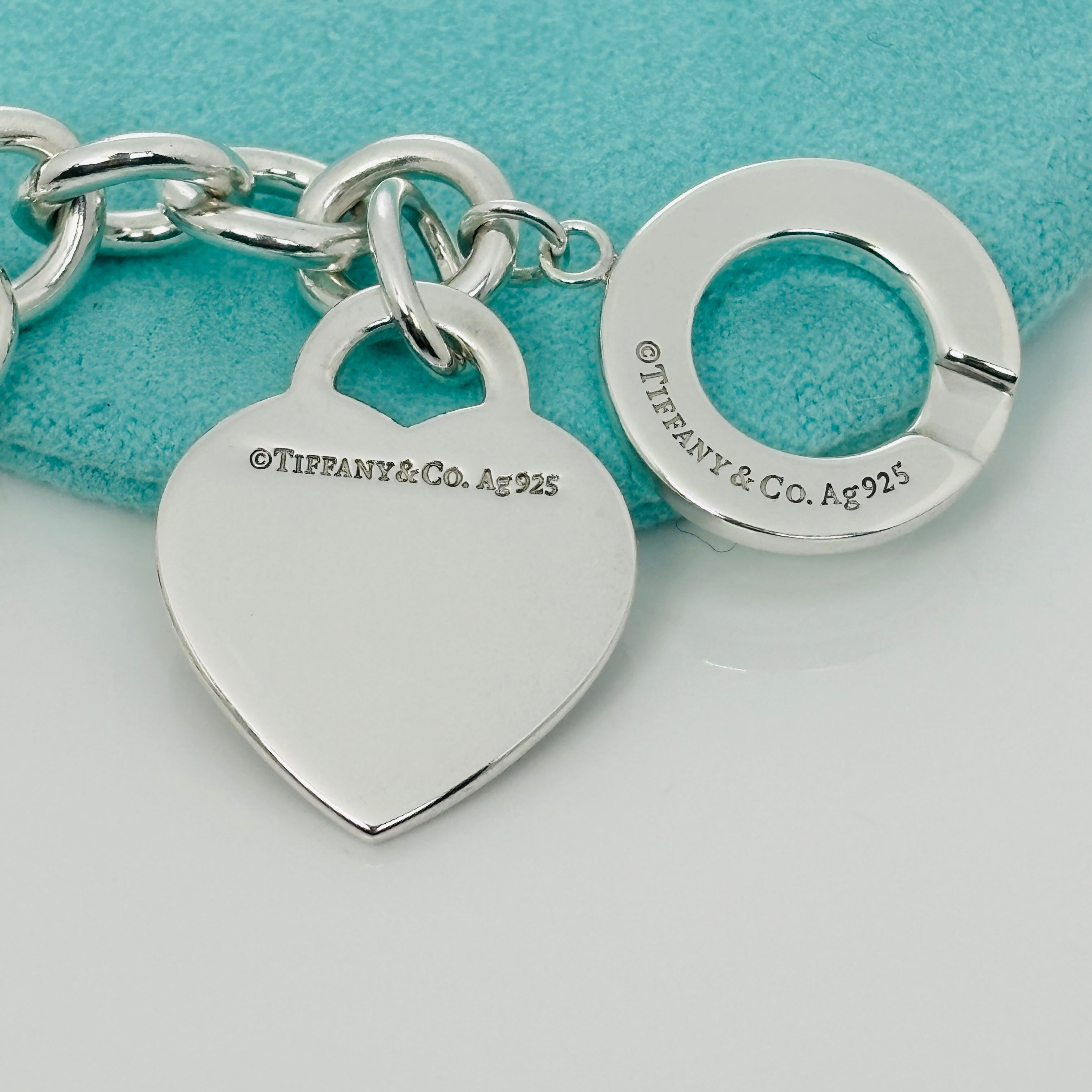 Pre-Owned Authentic Return To Tiffany Heart Tag Toggle