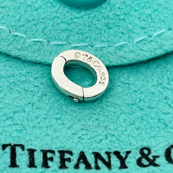 SMALL Tiffany & Co Sterling Silver Pendant Jump Ring Clasp Attachment Holder