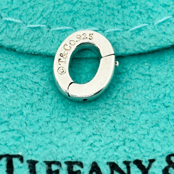SMALL Tiffany & Co Sterling Silver Pendant Jump Ring Clasp Attachment Holder