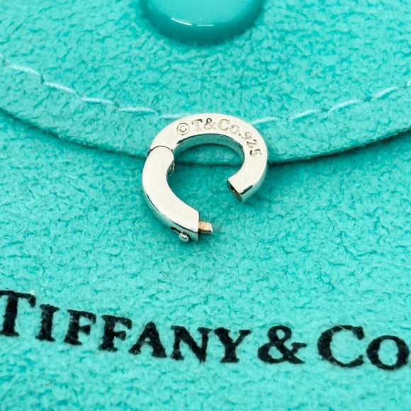 SMALL Tiffany & Co Sterling Silver Pendant Jump Ring Clasp Attachment Holder