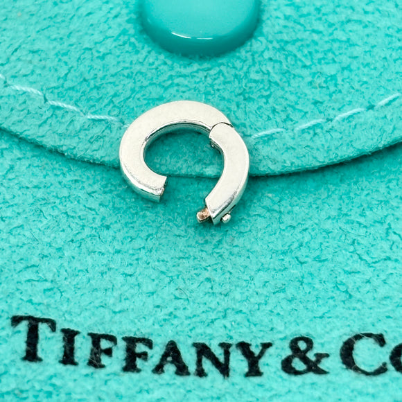 SMALL Tiffany & Co Sterling Silver Pendant Jump Ring Clasp Attachment Holder