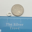 SMALL Tiffany & Co Sterling Silver Pendant Jump Ring Clasp Attachment Holder-6