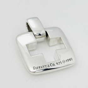 Tiffany & Co Roman Cross Pendant Cutout Stencil Mens Unisex in Sterling Silver - 0