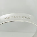 7.5" Tiffany & Co 1837 Square Wide Bangle Bracelet in Sterling Silver Medium-5
