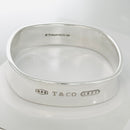 7.5" Tiffany & Co 1837 Square Wide Bangle Bracelet in Sterling Silver Medium-1