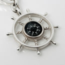 Tiffany & Co Compass Key Ring Keychain Ship Wheel Boat Sailing Captain-2