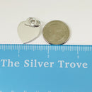 Vintage Tiffany & Co Sterling Silver Engravable Blank Heart Tag Charm or Pendant-4