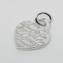 Tiffany & Co Notes 727 Fifth Ave Wave Heart Pendant or Charm in Sterling Silver-1