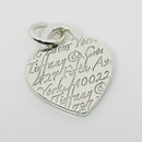 Tiffany & Co Notes 727 Fifth Ave Wave Heart Pendant or Charm in Sterling Silver-2