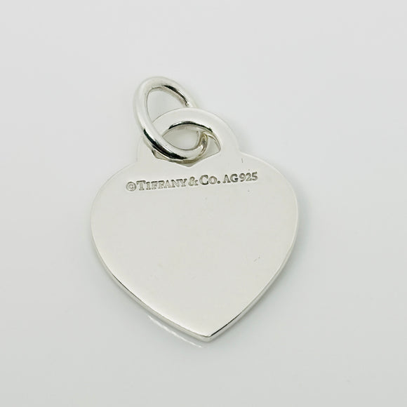 Tiffany & Co Notes 727 Fifth Ave Wave Heart Pendant or Charm in Sterling Silver