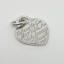 Tiffany & Co Notes 727 Fifth Ave Wave Heart Pendant or Charm in Sterling Silver-5