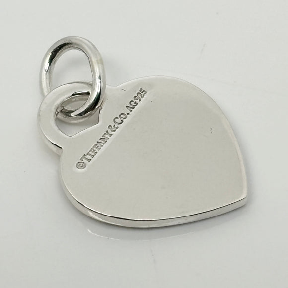 Tiffany & Co Notes 727 Fifth Ave Wave Heart Pendant or Charm in Sterling Silver