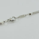 32" Tiffany & Co Sterling Silver Men's Unisex Snake Chain Necklace-3