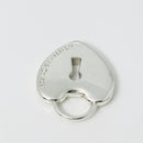 Tiffany Keyhole Heart Padlock Lock Charm Pendant in Sterling Silver-5