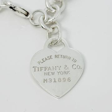 8.5" Large Please Return to Tiffany New York Heart Tag Charm Bracelet - 0