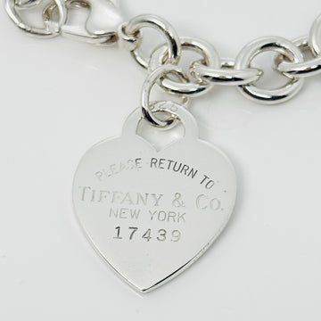 8.5" Large Please Return to Tiffany New York Heart Tag Charm Bracelet - 0