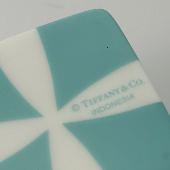 Tiffany Blue Gift Box and Bow Christmas Holiday Ornament Bone China Porcelain