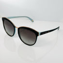 Tiffany & CO. 1837 Sunglasses Havana Blue Cat Eye Brown Lens TF4146 81343B-2