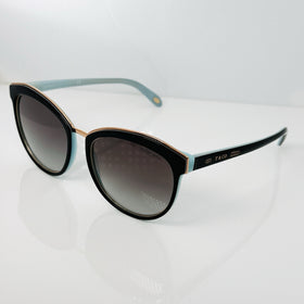 Tiffany & CO. 1837 Sunglasses Havana Blue Cat Eye Brown Lens TF4146 81343B - 0
