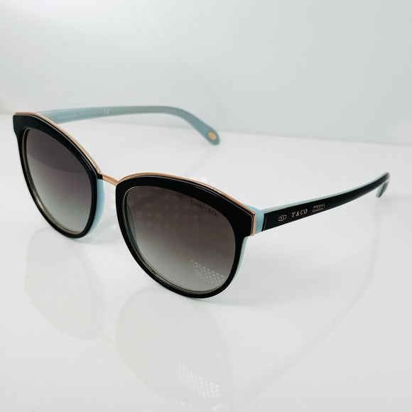 Tiffany & CO. 1837 Sunglasses Havana Blue Cat Eye Brown Lens TF4146 81343B