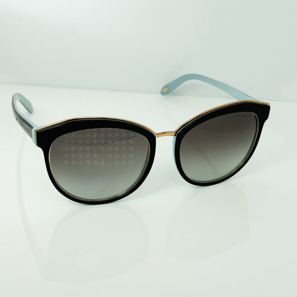 Tiffany & CO. 1837 Sunglasses Havana Blue Cat Eye Brown Lens TF4146 81343B