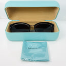 Tiffany & CO. 1837 Sunglasses Havana Blue Cat Eye Brown Lens TF4146 81343B-9