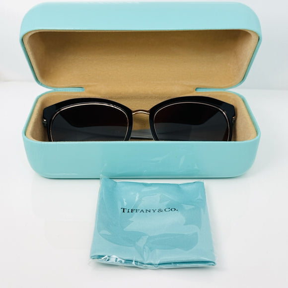 Tiffany & CO. 1837 Sunglasses Havana Blue Cat Eye Brown Lens TF4146 81343B