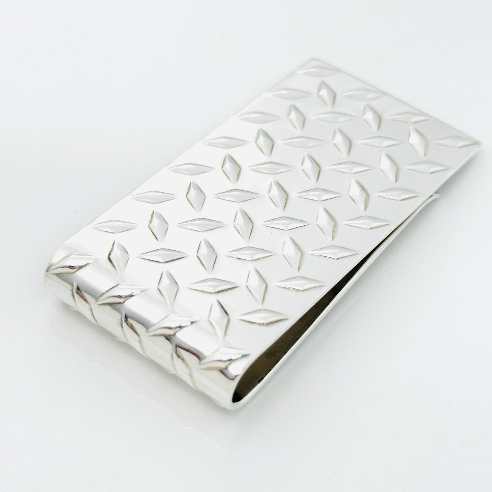 Tiffany Tire Tread Plate Diamond Plate Money Clip in Sterling Silver Mens Unisex - 0