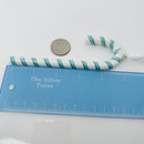 Tiffany Red White Candy Cane Christmas Holiday Ornament with Blue Gift Box Pouch-8
