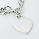 Tiffany Heart Tag Charm Bracelet in Sterling Silver Blank Engravable Heart-4