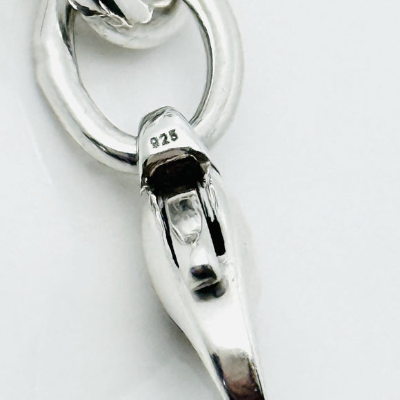 Tiffany Heart Tag Charm Bracelet in Sterling Silver Blank Engravable Heart