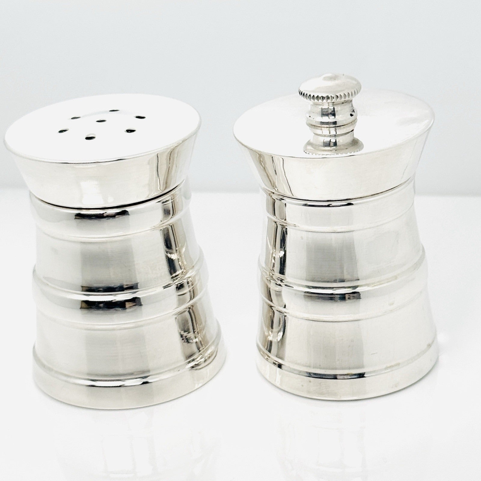 Tiffany & Co Vintage Salt and Pepper Grinder Shakers Set in Sterling Silver