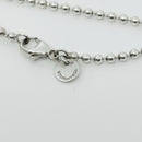 24" Tiffany T&CO Dog Tag Pendant Necklace on Bead Chain in Titanium and Silver-7