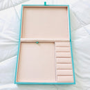 LARGE Tiffany & Co Large Blue Leather Suede Jewelry Box-1